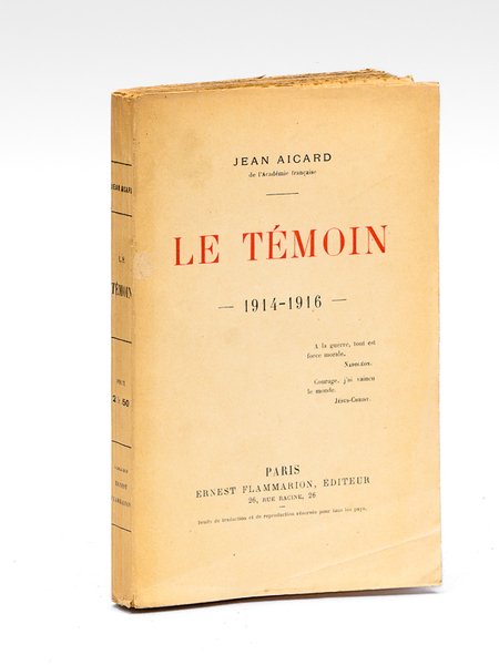 Le Témoin 1914-1916 [ Edition originale - Livre dédicacé par … | Immagine principale