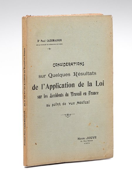 Considérations sur Quelques Résultats de l'Application de la Loi sur …