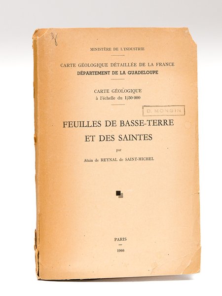 Carte géologique à l'échelle du 1/50.000. Feuilles de Basse-Terre et …