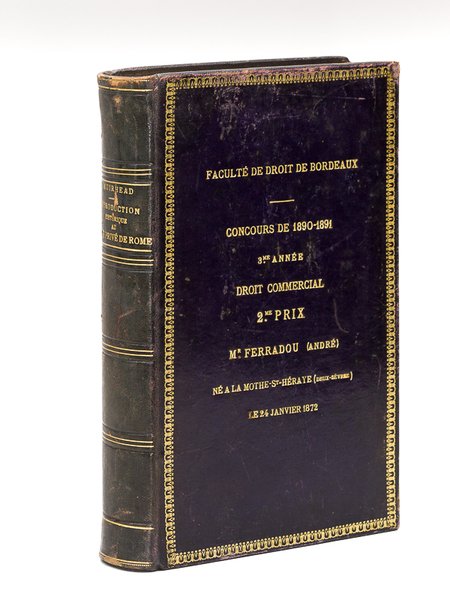 Introduction historique au Droit privé de Rome [ Edition originale …