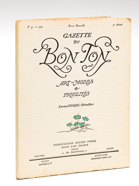 Gazette du Bon Ton. Art - Modes & Frivolités. Année …