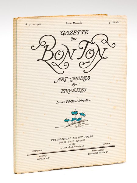 Gazette du Bon Ton. Art - Modes & Frivolités. Année …