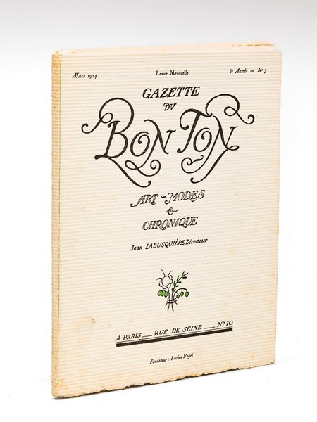 Gazette du Bon Ton. Art - Modes & Chronique. Mars …