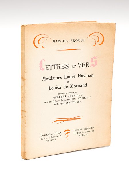 Lettres et Vers à Mesdames Laure Hayman et Louisa de …