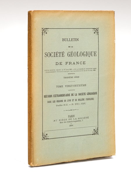 Réunion extraordinaire de la Société Géologique dans les régions de …