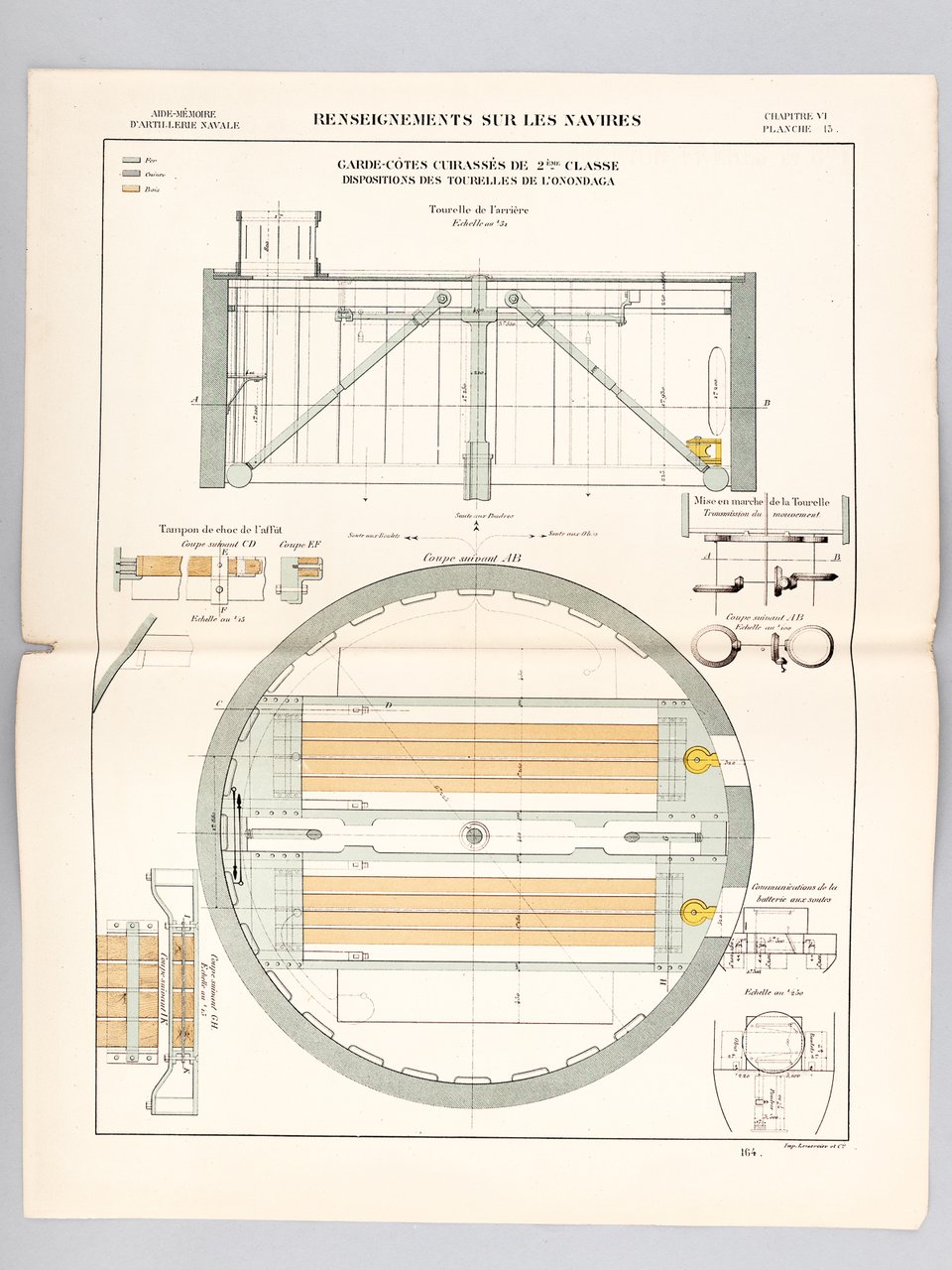 Aide-Mémoire d'Artillerie Navale. Planches. 3e Livraison 1878 (Chapitre VI : …