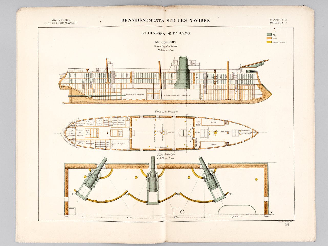 Aide-Mémoire d'Artillerie Navale. Planches. 3e Livraison 1878 (Chapitre VI : …