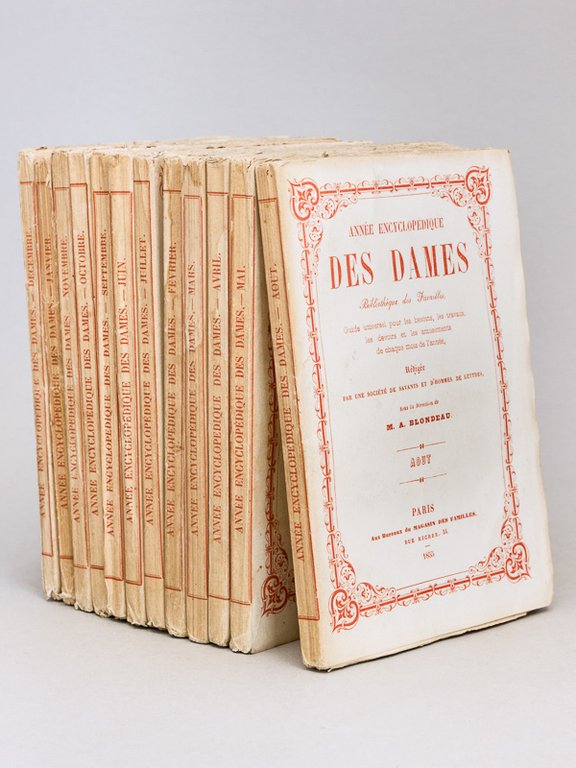 Année Encyclopédique des Dames. Année 1855 (12 Tomes - Complet) …