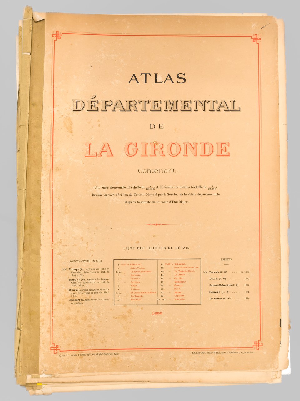 Atlas départemental de la Gironde [ Edition originale ] [ …