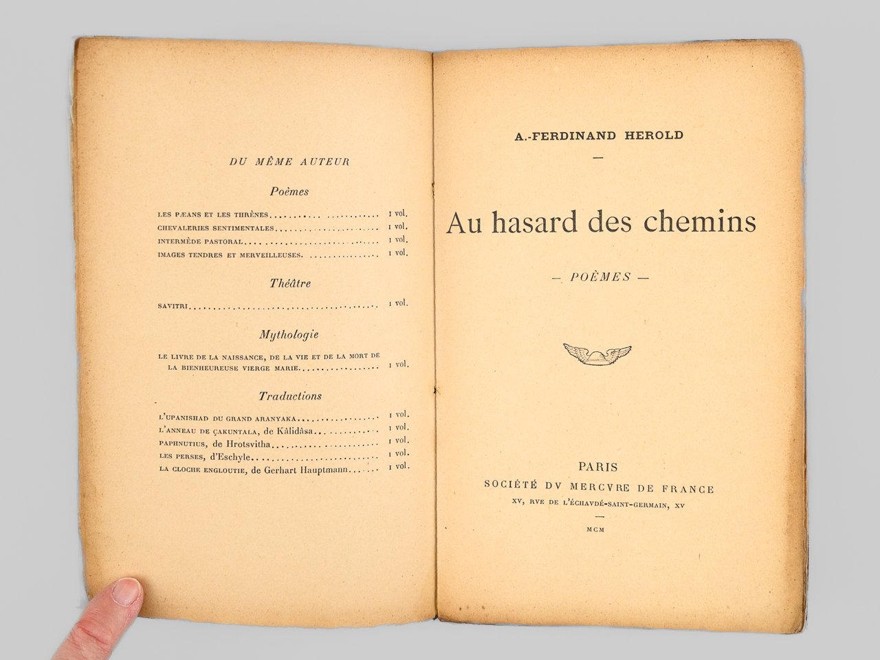 Au hasard des chemins - Poèmes | Immagine principale