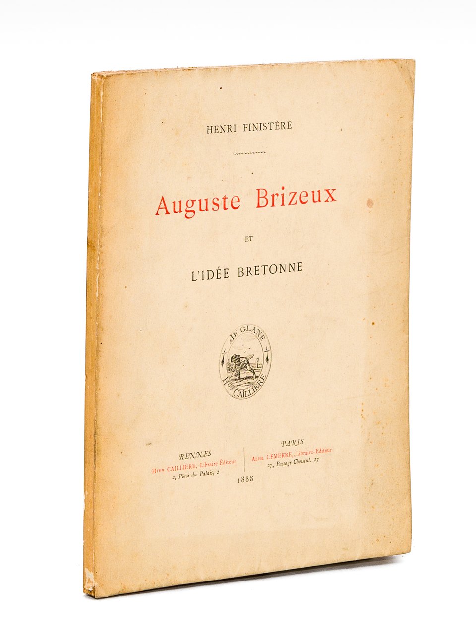 Auguste Brizeux et l'idée bretonne [ Edition originale ] | Immagine principale