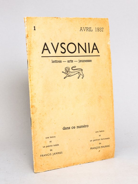 Ausonia. Lettres - Arts - Jeunesse. Numéro 1 - Avril … | Immagine Gallery 2