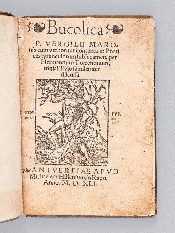 Bucolica P. Vergilii Maronis, cum verborum contextu, in Poetices tyrunculorum … | Immagine Gallery 2