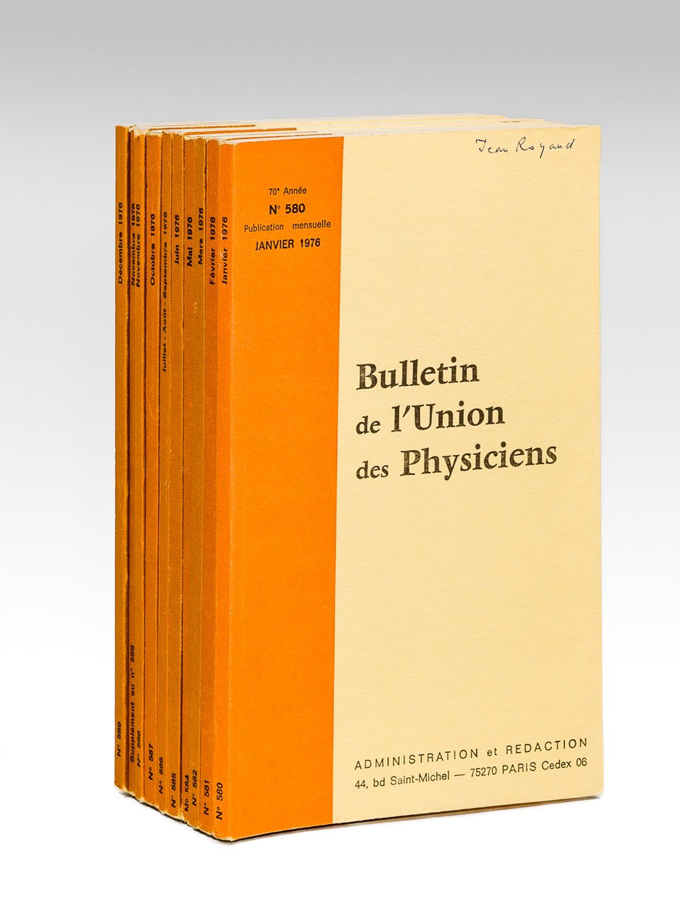 Bulletin de L'Union des Physiciens - Année 1976 [ 70e …