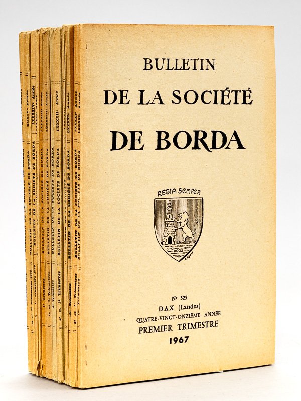 Bulletin de la Société de Borda Dax (Landes) Du n° …