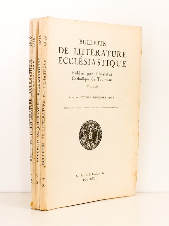 Bulletin de Littérature Ecclésiastique , Tome LI , Année 1950 …