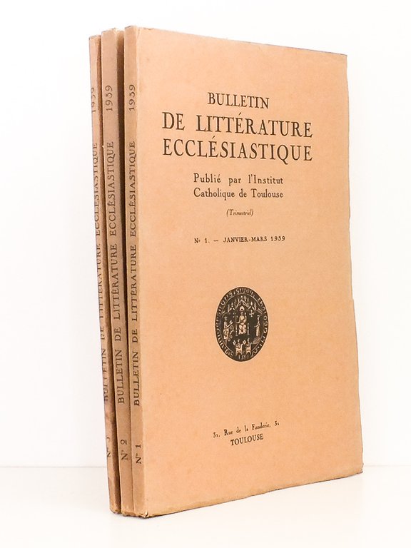 Bulletin de Littérature Ecclésiastique , Tome XLVVIII, Année 1947 ( …