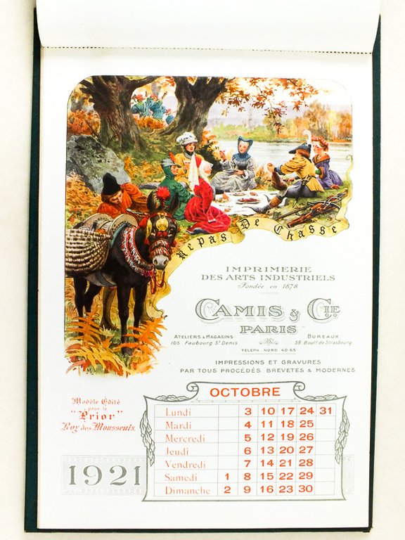 Calendrier 1921 Imprimerie des Arts Industriels Camis & Cie Paris … | Immagine Gallery 2