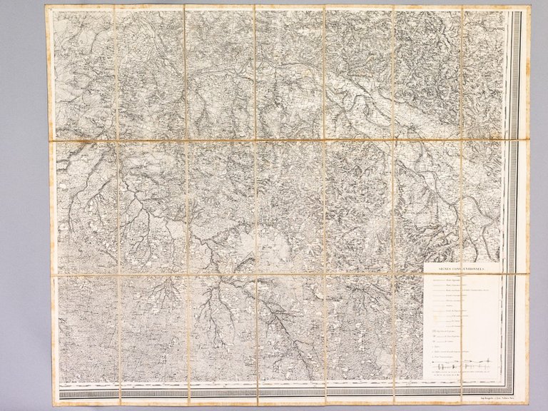 Carte de 1858 au format 72 x 87 cm : …