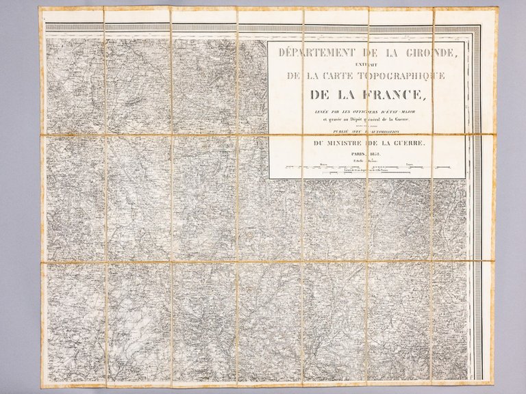 Carte de 1858 au format 72 x 87 cm : …