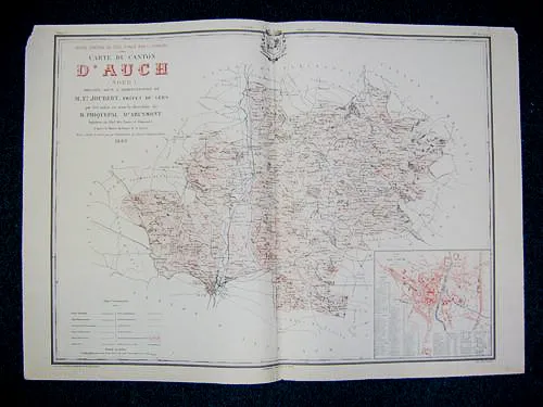 Carte du Canton d'Auch Nord (Atlas Général du Gers) | Immagine Gallery 2