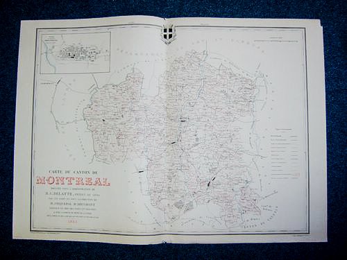 Carte du Canton de Montreal (Atlas Général du Gers)