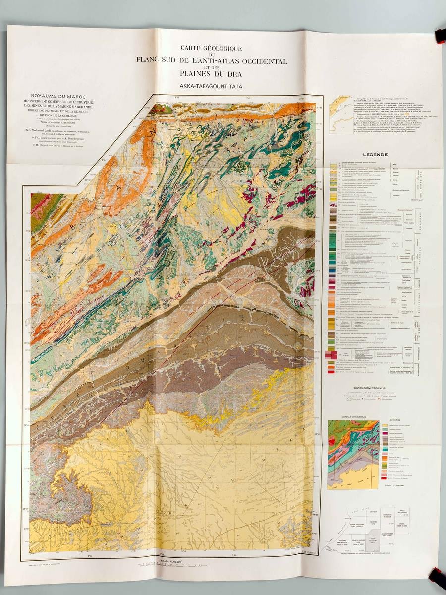 Carte géologique du Flanc Sud de l'Anti-Atlas occidental et des …