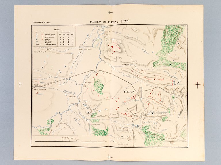 Carte : Position de Plewna 1877 (Echelle 1/50000) [ Plevna …