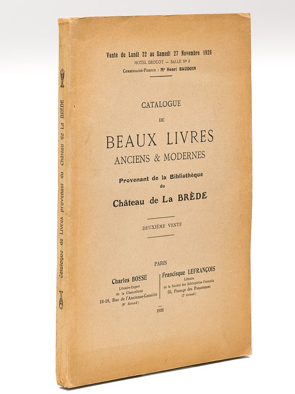 Catalogue de Beaux Livres anciens & modernes provenant de la … | Immagine Gallery 2