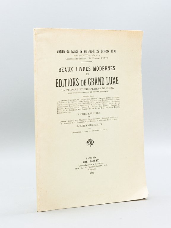 Catalogue de Beaux Livres Modernes et d'Editions de Grand Luxe, …