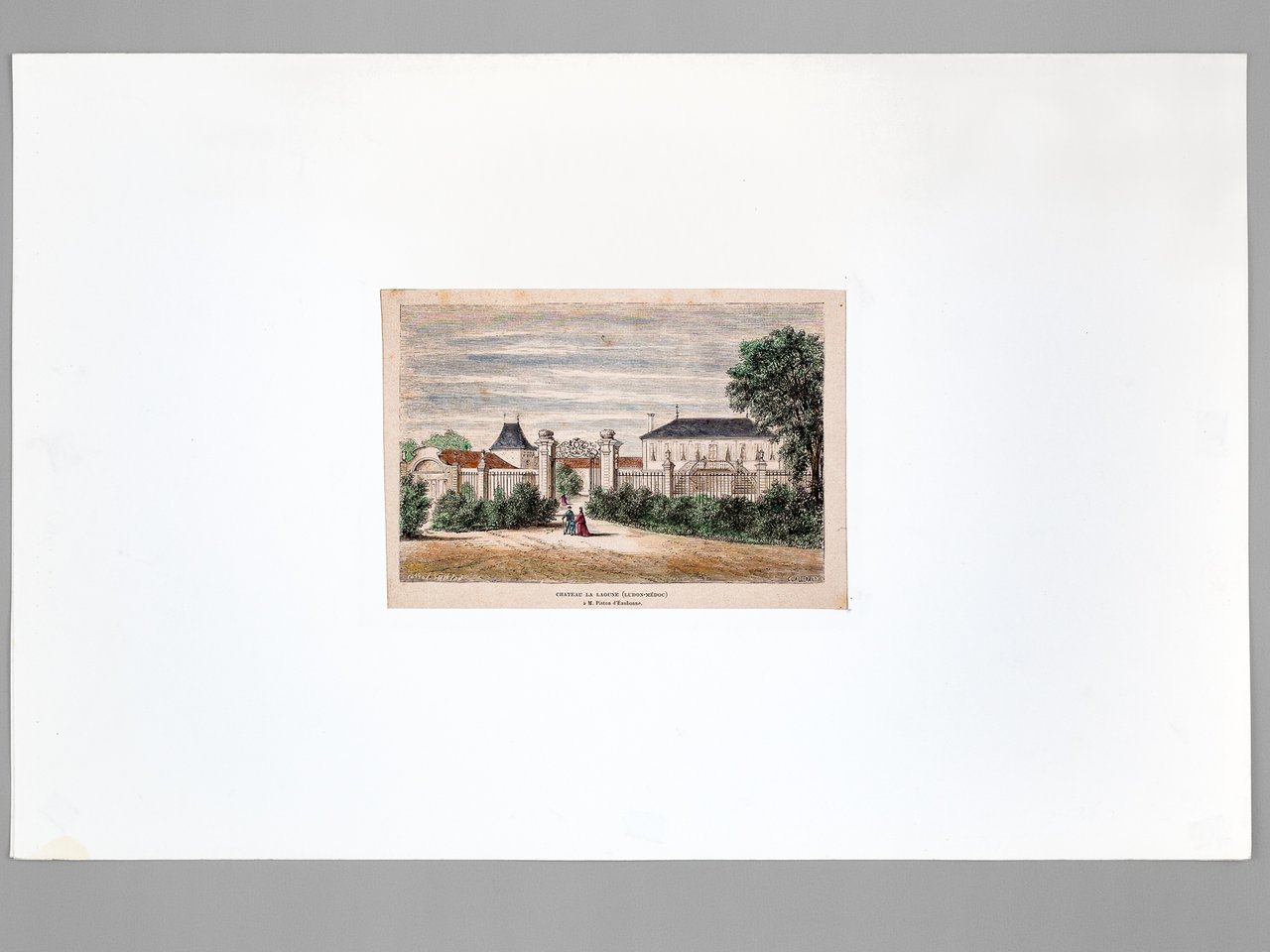 Château La Lagune (Ludon-Médoc) à M. Piston d'Eaubonne [ Gravure …