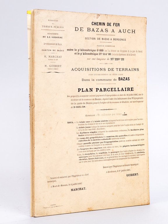 Chemin de Fer de Bazas à Auch. Section de Bazas …