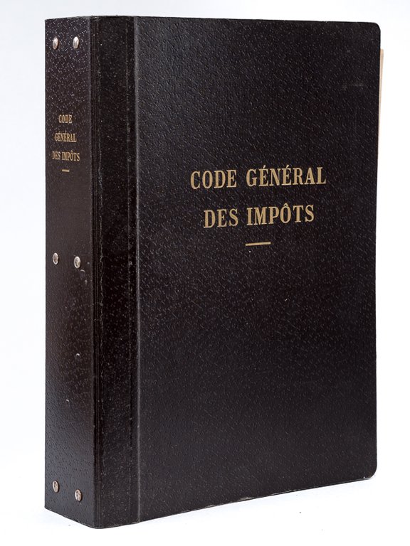 Code Général des Impôts. Législation applicable au 1er Mai 1959