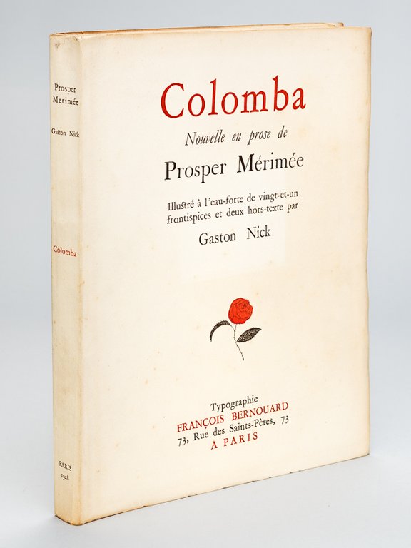 Colomba. Nouvelle en prose de Prosper Mérimée.