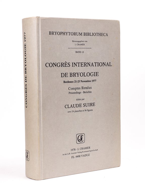 Congrès International de Bryologie , Bordeaux 21-23 Novembre 1977, Comptes …