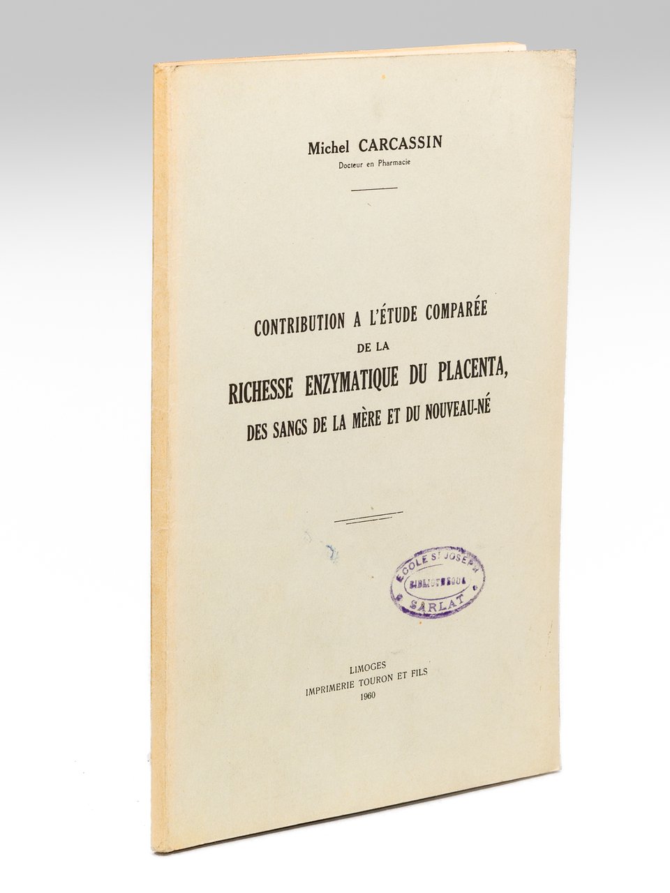Contribution à l'étude comparée de la richesse enzymatique du placenta, …