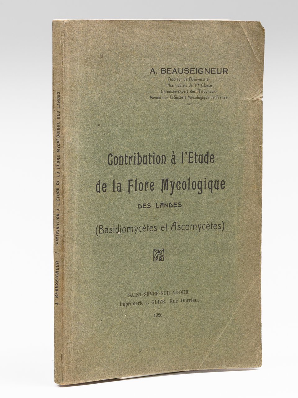 Contribution à l'étude de la flore mycologique des Landes. (Basidiomycètes …
