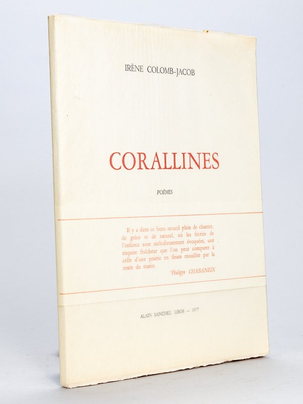 Corallines. Poèmes [ Edition originale - Livre dédicacé par l'auteur …