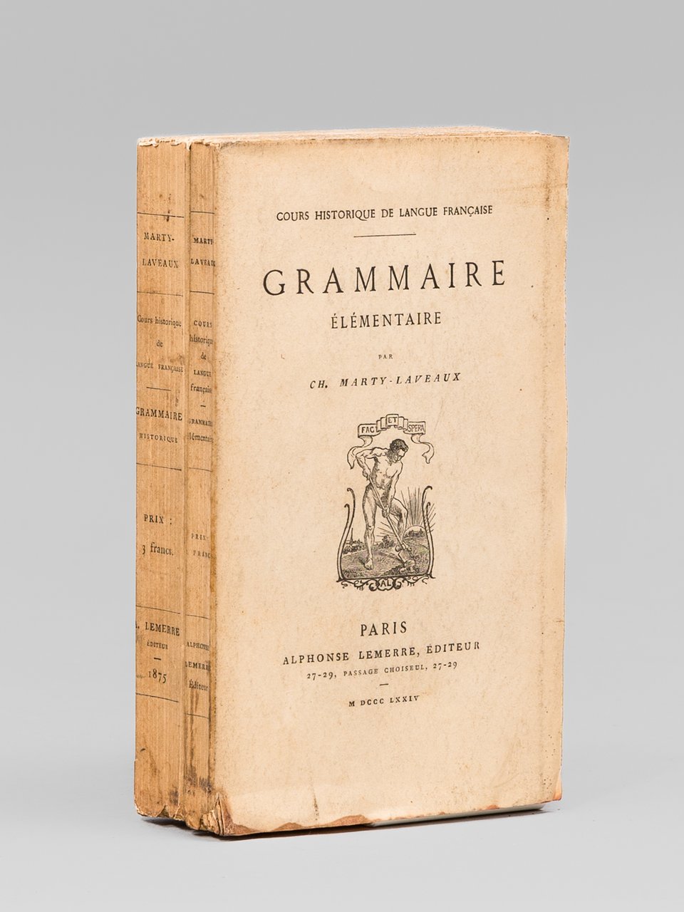 Cours Historique de langue française. Grammaire Elémentaire [ On joint … | Immagine principale