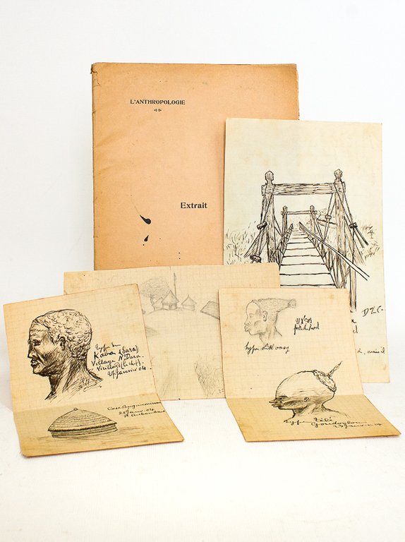 Croquis levés lors d'une expédition au Tchad en décembre 1903 …