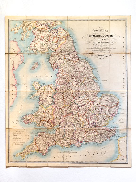 Cruchley's Reduction of his Large Map of England and Wales …