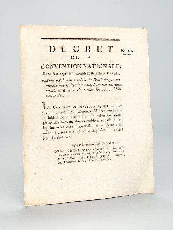 Décret de la Convention Nationale, du 22 juin 1793, Portant … | Immagine Gallery 2