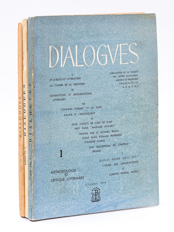 Dialogues. Publications de la Faculté des Lettres d'Istanbul, Institut de … | Immagine Gallery 2