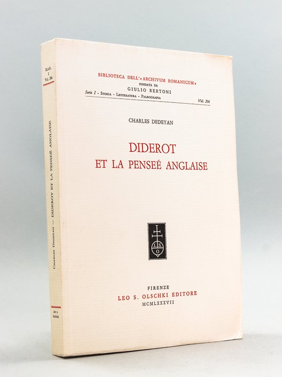 Diderot et la pensée anglaise [ Livre dédicacé par l'auteur …