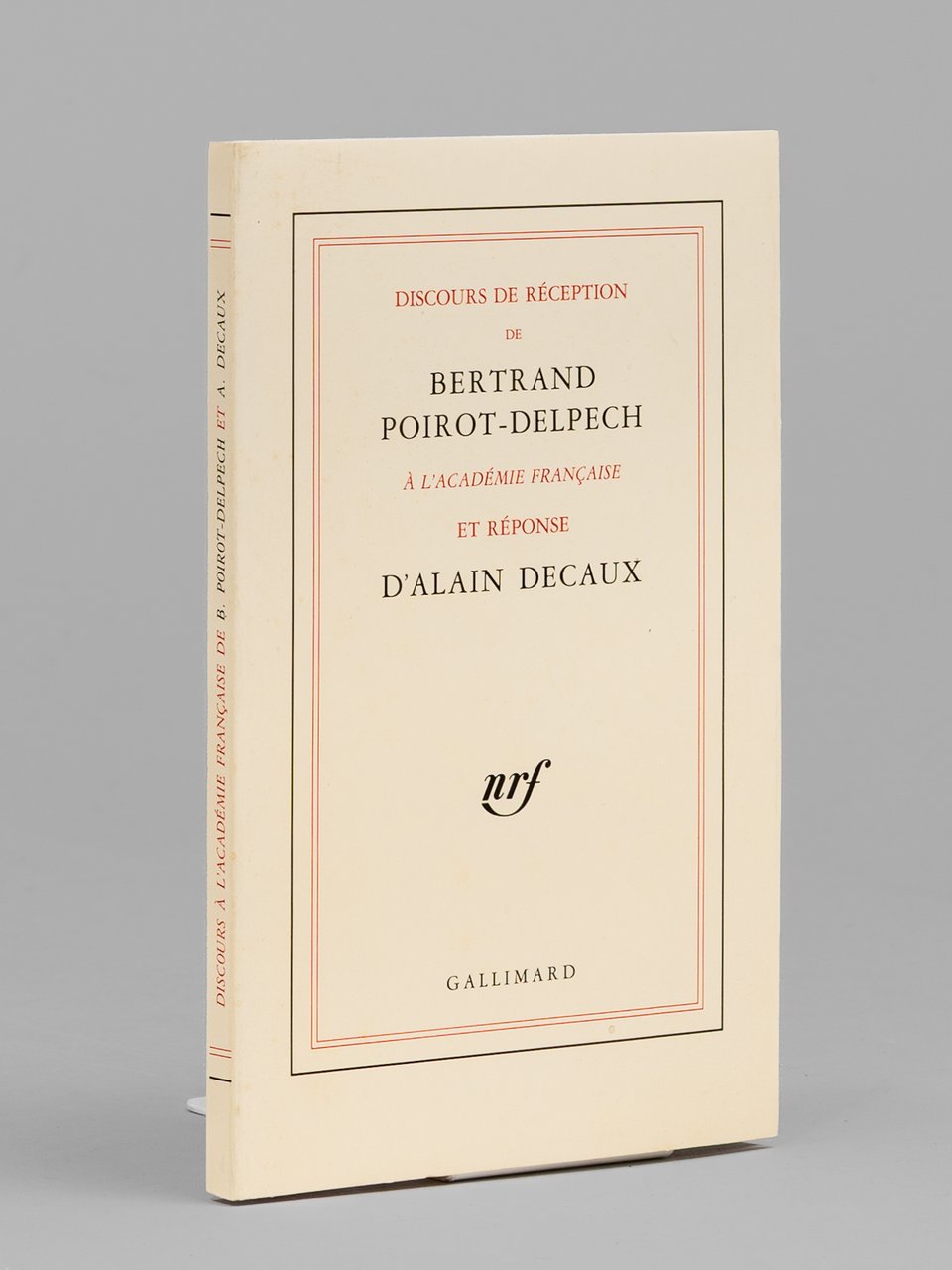 Discours de Réception de Bertrand Poirot-Delpech à l'Académie Française et … | Immagine principale