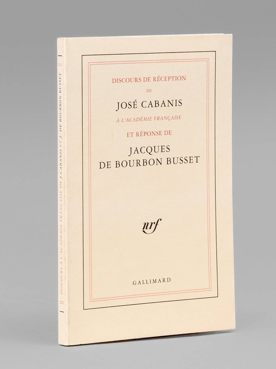 Discours de Réception de José Cabanis à l'Académie Française et … | Immagine principale