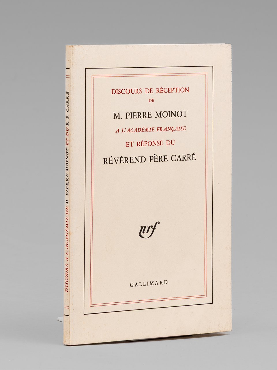 Discours de Réception de Pierre Moinot à l'Académie Française et … | Immagine principale
