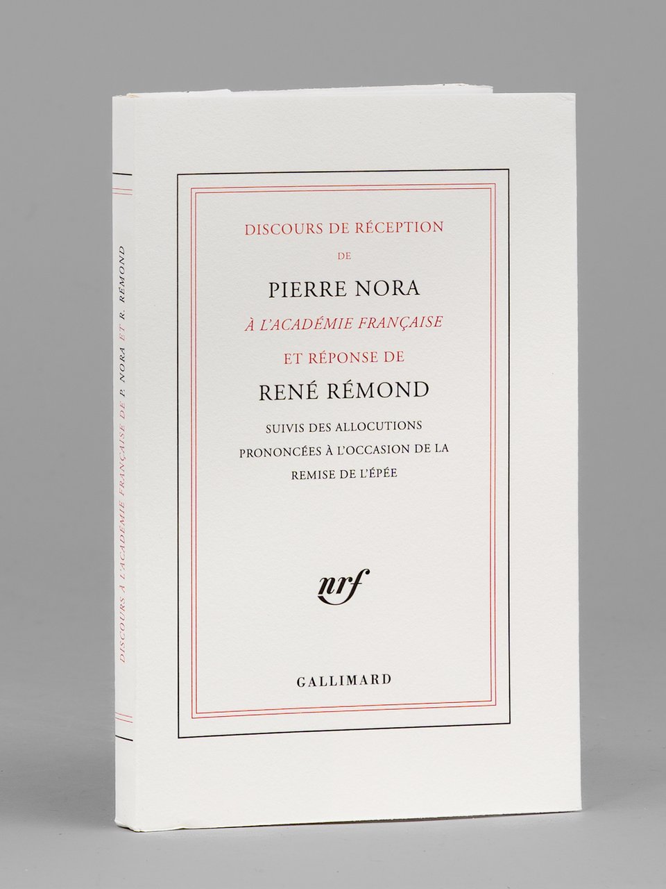Discours de Réception de Pierre Nora à l'Académie Française et … | Immagine principale