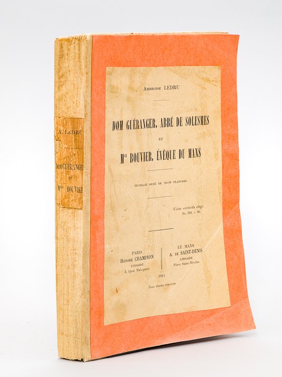 Dom Guéranger, abbé de Solesmes, et Mgr. Bouvier, Evêque du …