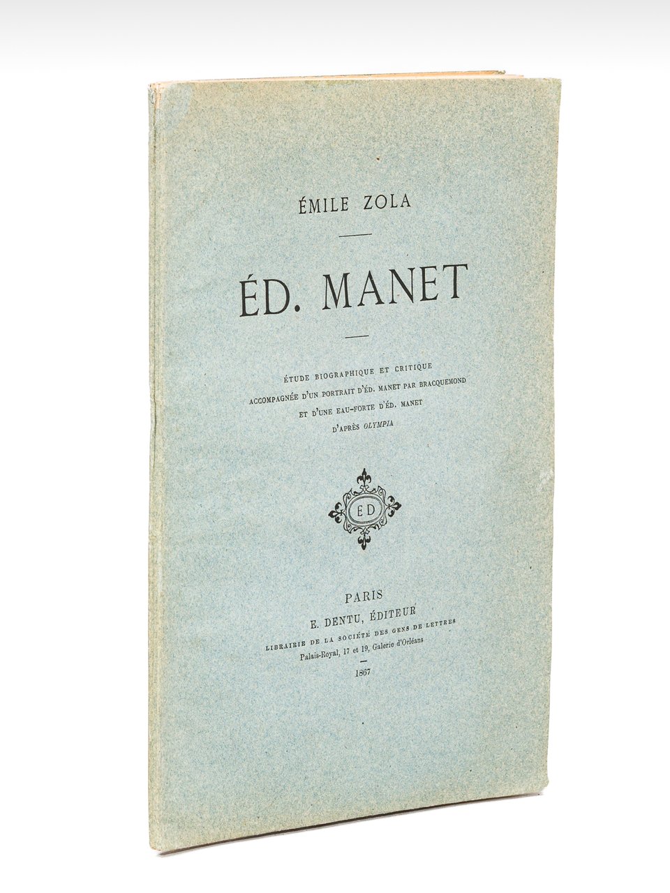 Ed. Manet. Etude biographique et critique accompagnée d'un Portrait d'Ed. … | Immagine principale